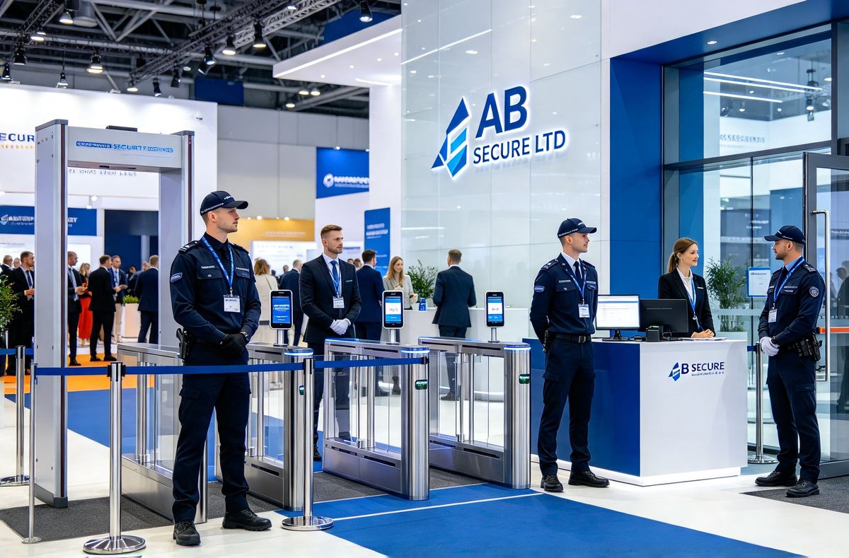 AB Secure officers managing entry at an exhibition event